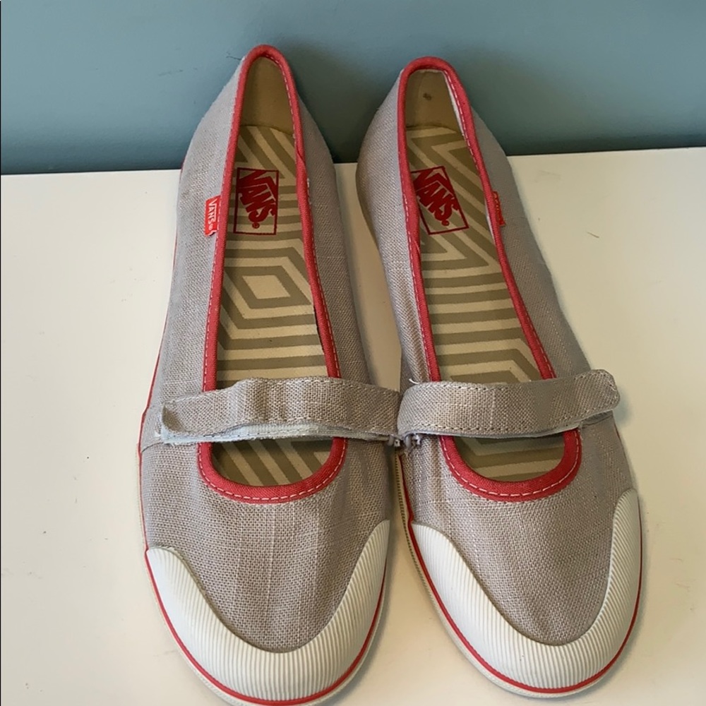Vans Gray and Red Women's Sneakers